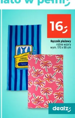 Ręcznik plażowy 170x86 cm promocja w Dealz