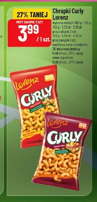 Chrupki Curly Lorenz Peanut Classic promocja w POLOmarket