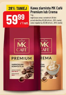 Kawa ziarnista MK Café Premium promocja w POLOmarket