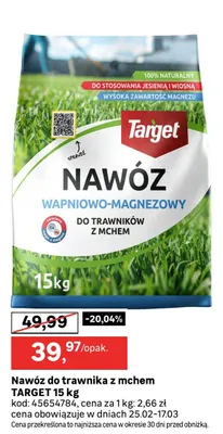 Nawóz wapniowo-magnezowy do trawników z mchem promocja w Leroy Merlin