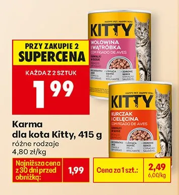 Karma dla kota, różne rodzaje promocja w Biedronka