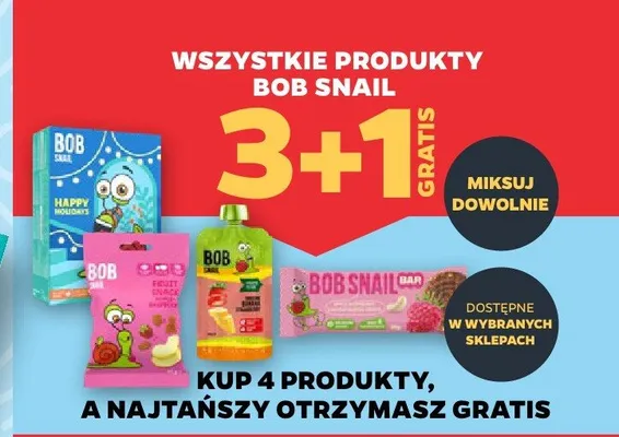Produkty Bob Snail promocja w Netto