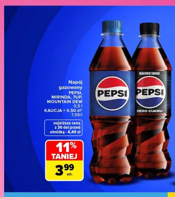 Napój gazowany Mountain Dew promocja w Carrefour