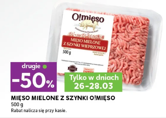 Mięso mielone z szynki promocja w Stokrotka