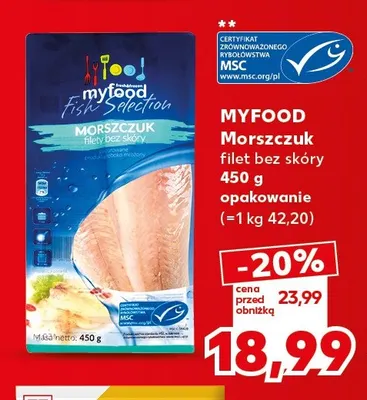 Morszczuk filet bez skóry Myfood promocja w Kaufland