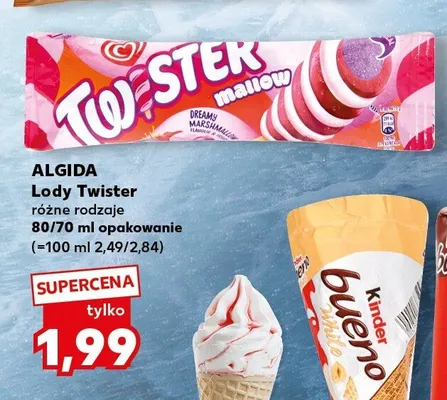 Lody Twister Mallow promocja w Kaufland