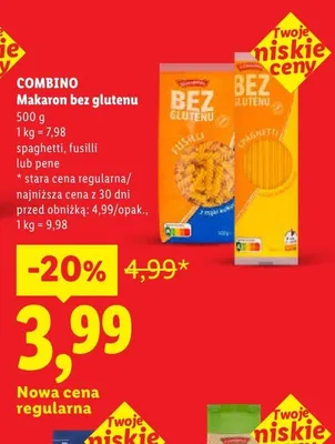 Makaron bez glutenu penne promocja w Lidl