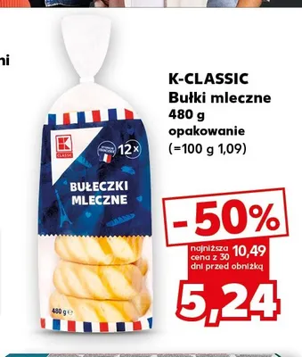 Bułki mleczne K-Classic promocja w Kaufland