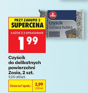 Czyścik do delikatnych powierzchni czyszcik cistiaca hubka promocja w Biedronka