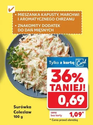 Surówka Coleslaw promocja w Kaufland
