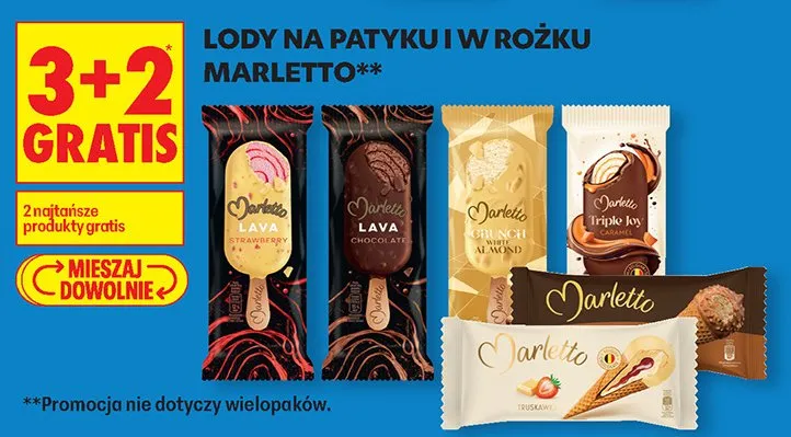 Lody na patyku Lava czekoladowe promocja w Biedronka