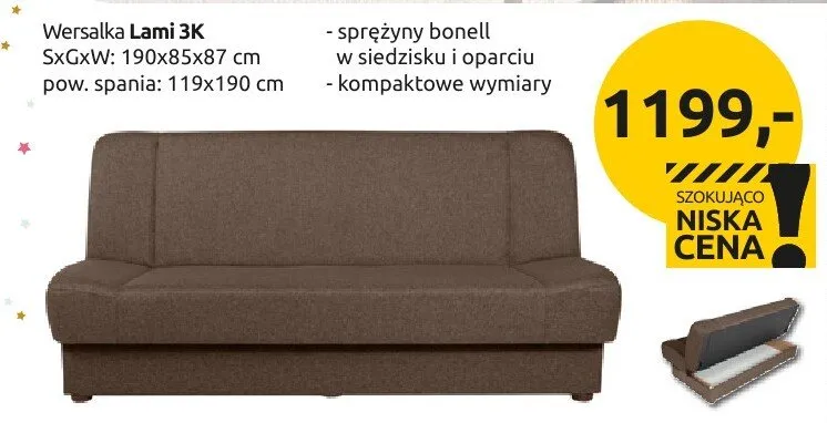 Wersalka Lami 3K promocja w Black Red White