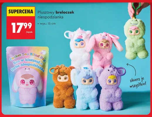 Pluszowy breloczek niespodzianka promocja w Biedronka