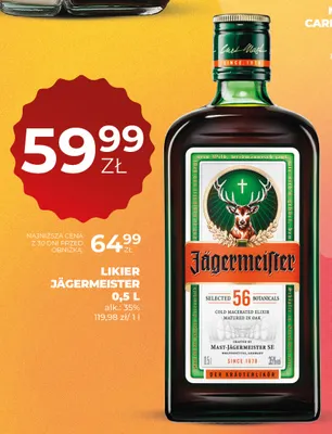 Likier Jägermeister promocja w Duży Ben