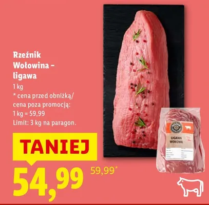 Wołowina - ligawa promocja w Lidl