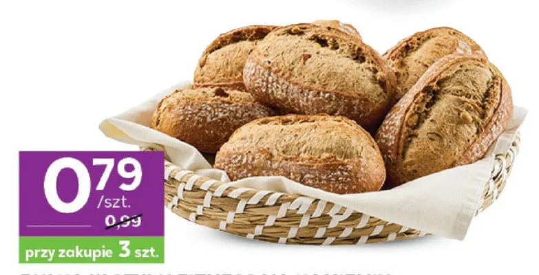 Bułka w stylu fitness na kamieniu promocja w Stokrotka