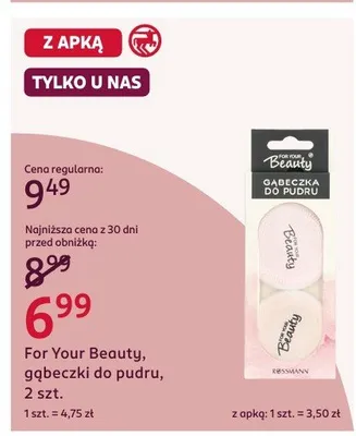 Gąbeczki do pudru promocja w Rossmann