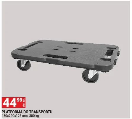 PLATFORMA DO TRANSPORTU 480x290x125 mm, 300 kg promocja w Merkury Market