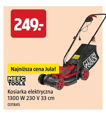 Kosiarka elektryczna Meec Tools promocja w Jula