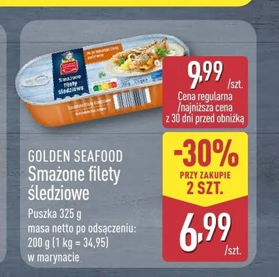 Smażone filety śledziowe w marynacie Golden Seafood promocja w Aldi