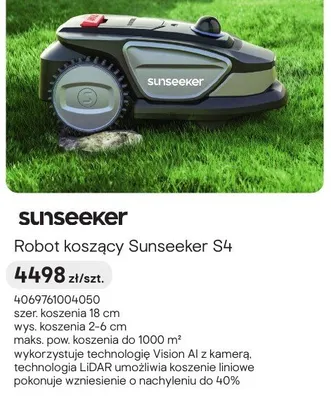 Robot koszący Sunseeker S4 promocja w Castorama