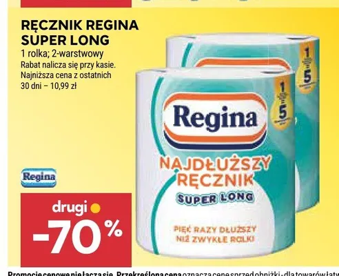 Ręcznik papierowy Regina Super Long promocja w Stokrotka