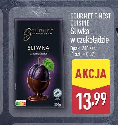 Śliwka w czekoladzie Gourmet Finest Cuisine promocja w Aldi