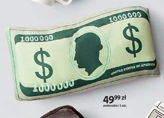 Poduszka banknot 1 000 000 $ promocja w Empik