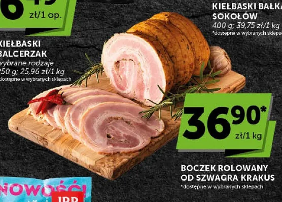 Boczek rolowany od Szwagra Krakus promocja w ABC