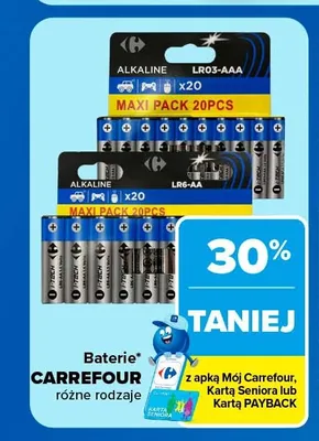 Baterie alkaliczne Carrefour LR6-AA promocja w Carrefour