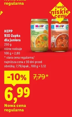 Zupka dla juniora różne rodzaje promocja w Lidl