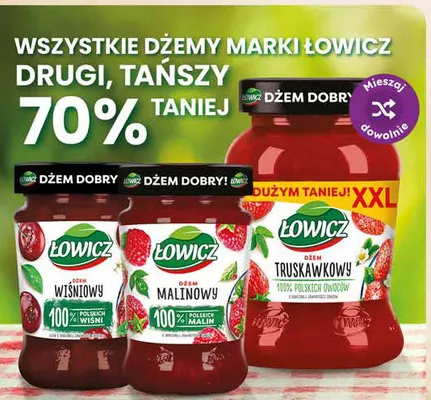 Dżem wiśniowy Łowicz promocja w Dino