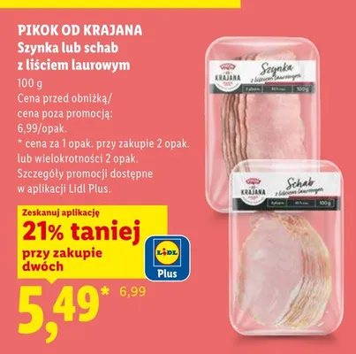 Szynka z liściem laurowym Pikok Od Krajana promocja w Lidl
