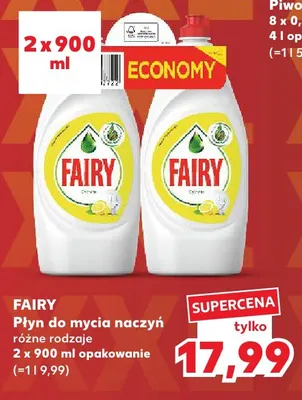 Płyn do mycia naczyń Cytryna 2-pak Fairy promocja w Kaufland