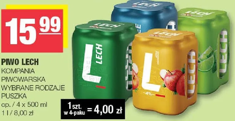 Piwo Lech Kompania Piwowarska promocja w SPAR