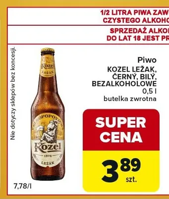 Piwo Kozel Černý promocja w Carrefour Express