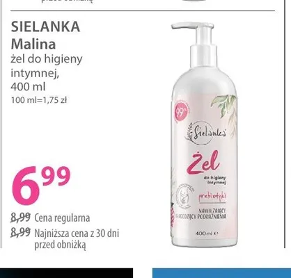 Żel do higieny intymnej SIELANKA Malina promocja w Hebe