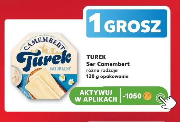 Ser Camembert Naturalny Turek promocja w Kaufland