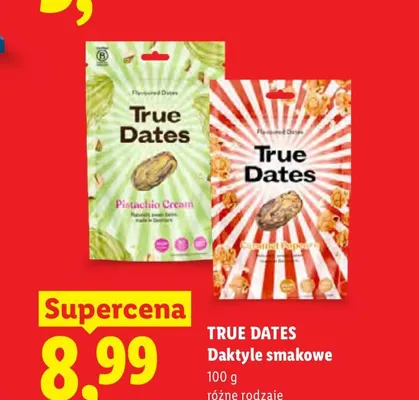 Daktyle smakowe True Dates Pistachio Cream promocja w Lidl