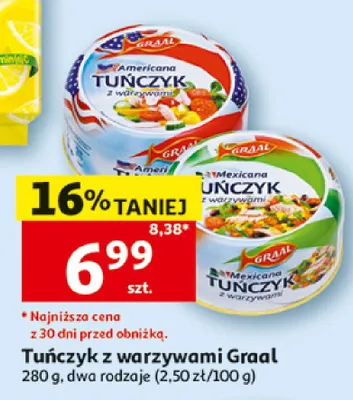 Tuńczyk z warzywami Mexicana Graal promocja w Auchan