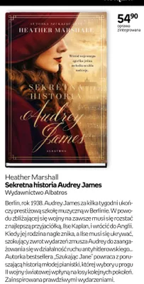 Książka Sekretna historia Audrey James Heather Marshall promocja w Empik