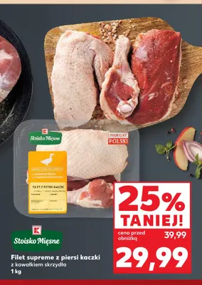 Filet supreme z piersi kaczki z kawałkiem skrzydła Stoisko Mięsne promocja w Kaufland