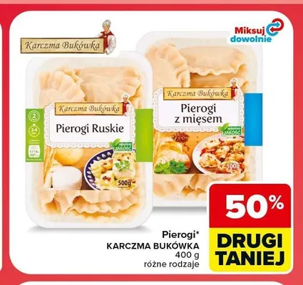 Pierogi z mięsem Karczma Bukówka promocja w Carrefour Market