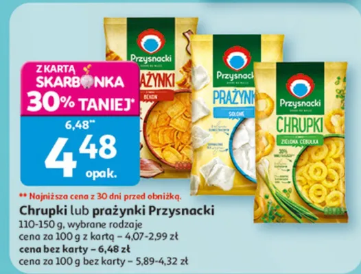 Chrupki lub prażynki promocja w Auchan