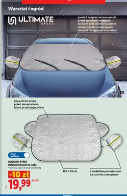 Osłona termiczna na szybę Ultimate Speed promocja w Lidl