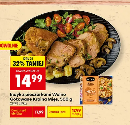 Indyk z pieczarkami Wolno Gotowane Kraina Mięs promocja w Biedronka