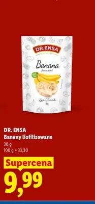 Banany liofilizowane Dr. Ensa promocja w Lidl