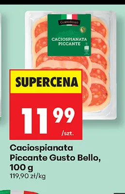 Caciospianata Piccante Gusto Bello promocja w Biedronka