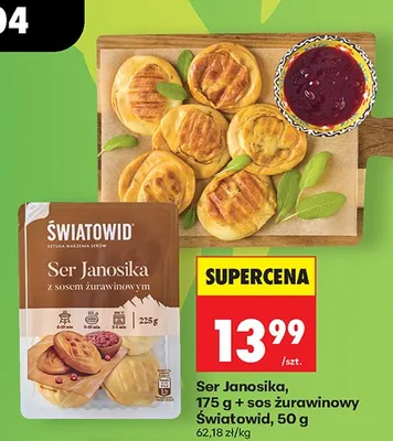 Ser Janosika z sosem żurawinowym promocja w Biedronka