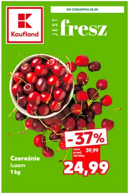 Czereśnie luzem promocja w Kaufland